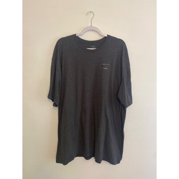 Aftco Men’s Built To Fish Graphic T-Shirt Charcoal Gray XX-Large Cotton Blend - Picture 1 of 4